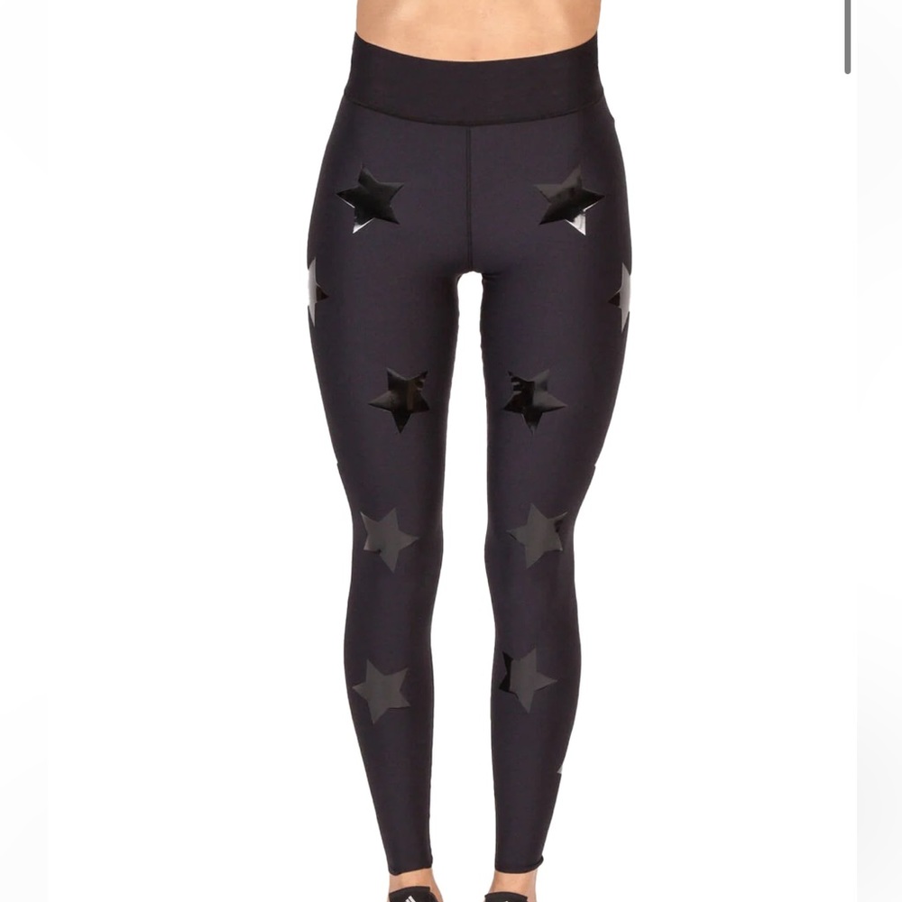 ultracor Black Leggings - Lip Pattern